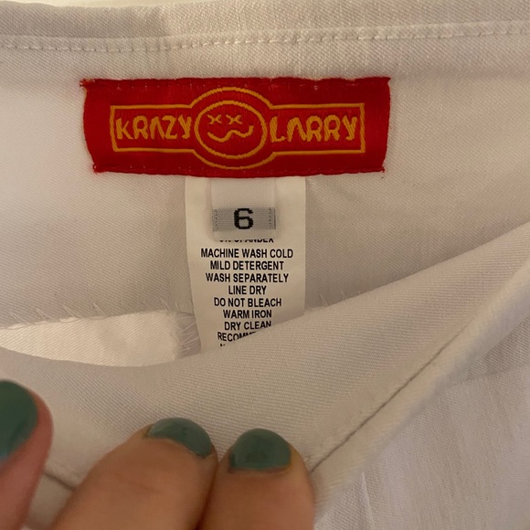Krazy Larry Pants & Jumpsuits Krazy Larry White Pants Poshmark